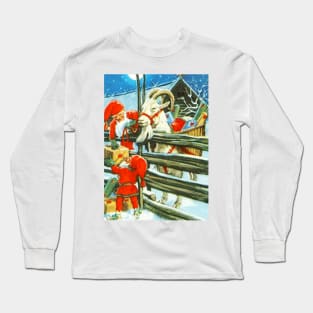 “Billy Goat Helper” by Jenny Nystrom Long Sleeve T-Shirt